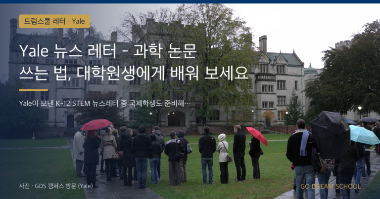 Yale 드림스쿨 레터 대표 이미지